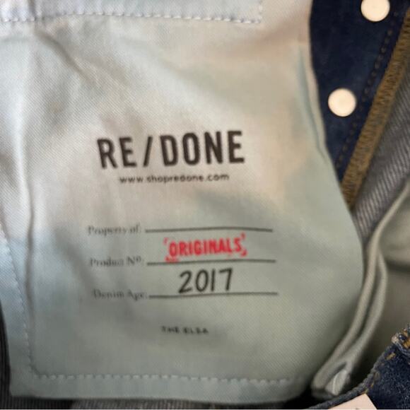 Re/Done Elsa Flare Split Hem Jeans Sz 25 NWT - Picture 11 of 13